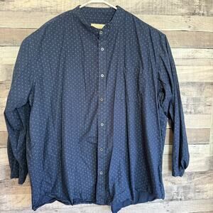 Scully Western Shirt Mens 4XL Blue Gemetric Button Up Long Sleeve Cowboy